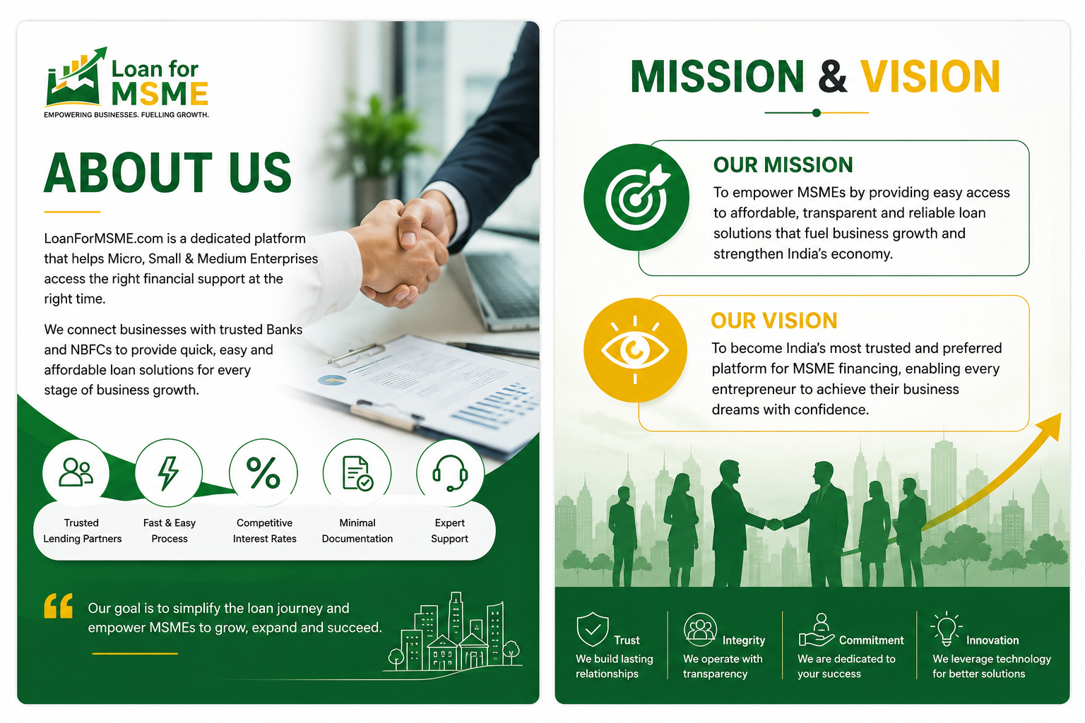 loan for msme mission vission